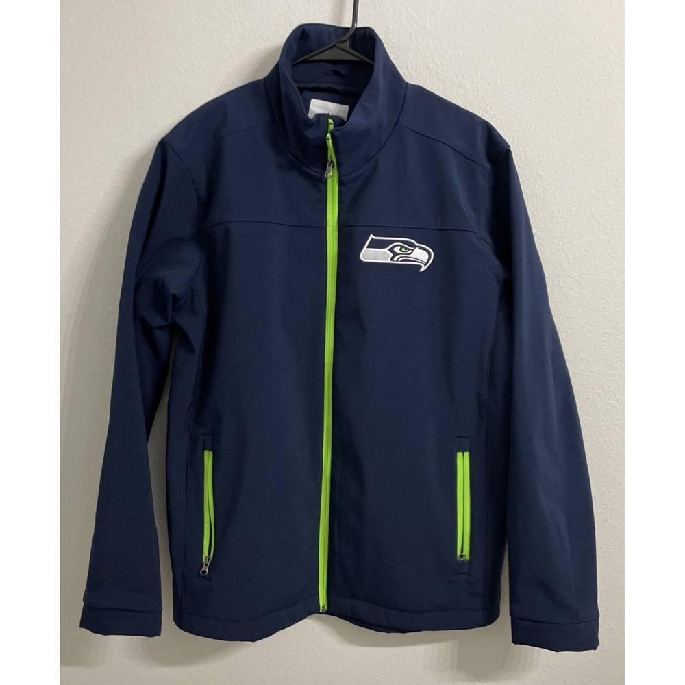 NFL‎ G-III Seattle Seahawks Men's Soft Shell Full Zip Jacket Pockets, L